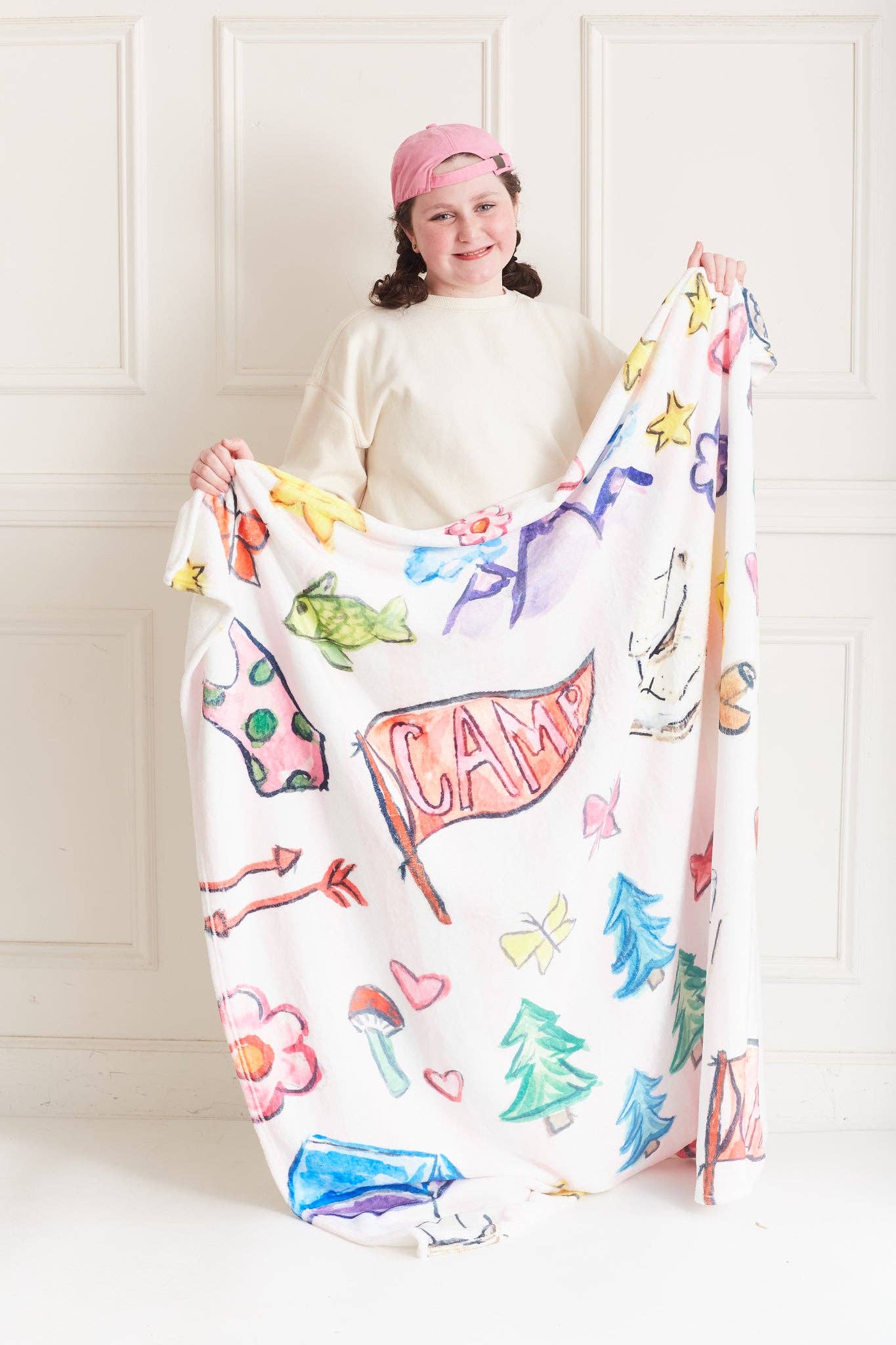 Happy Camper Minky Blanket