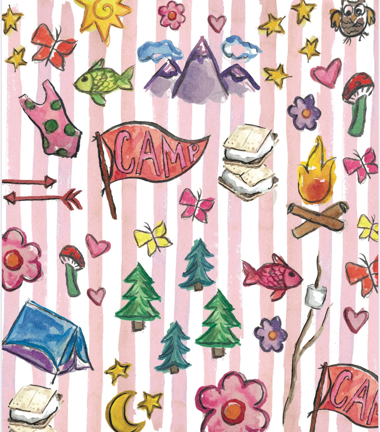 Happy Camper Minky Blanket