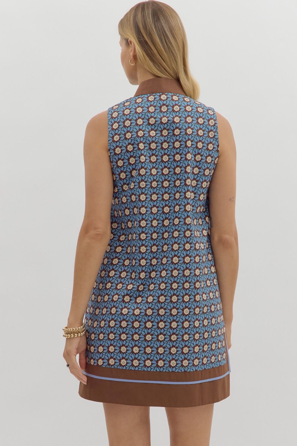 Blue Flower Tank Dress