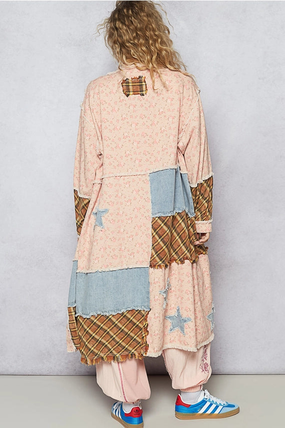 Floral Patch Long Dress