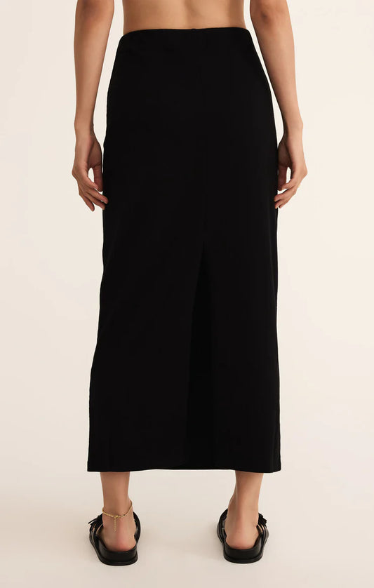 Gail Midi Skirt True Black