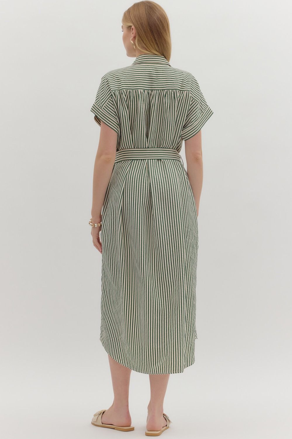 Green Stripe Symbol Dress
