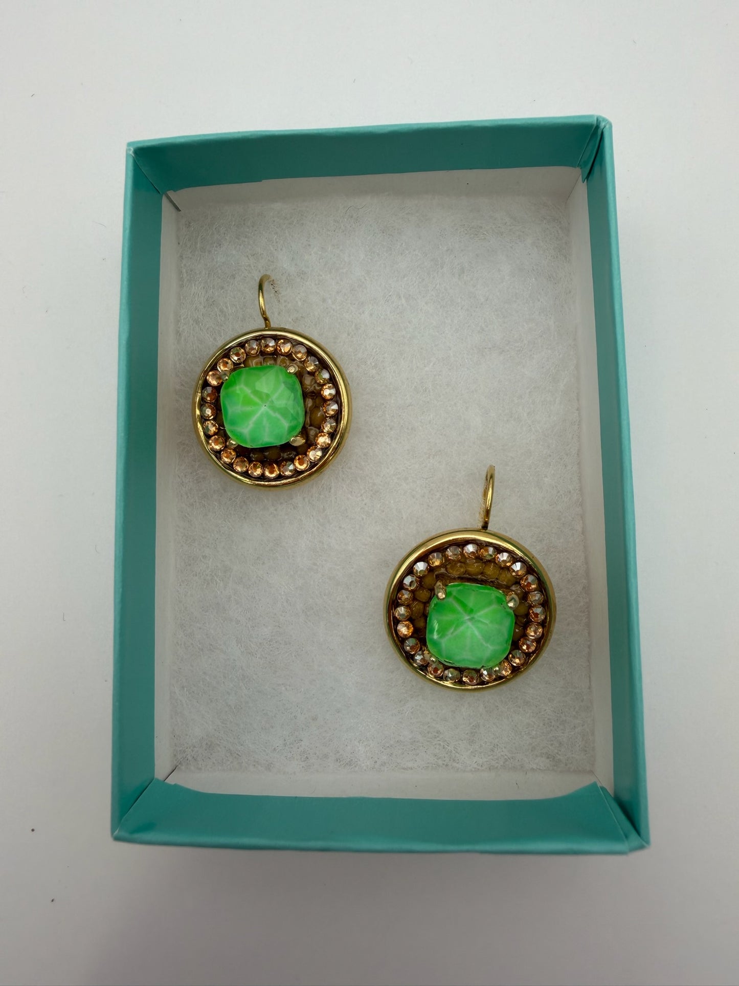 Mustard Seed Classic Green Gem Earrings