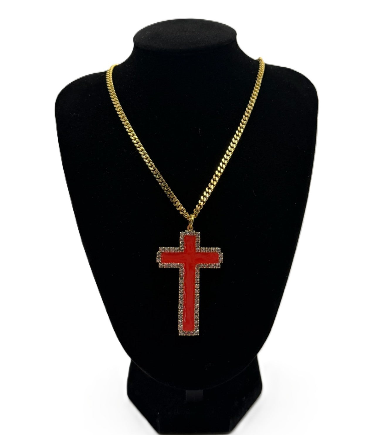 Tova Gloria Red Cross Necklace
