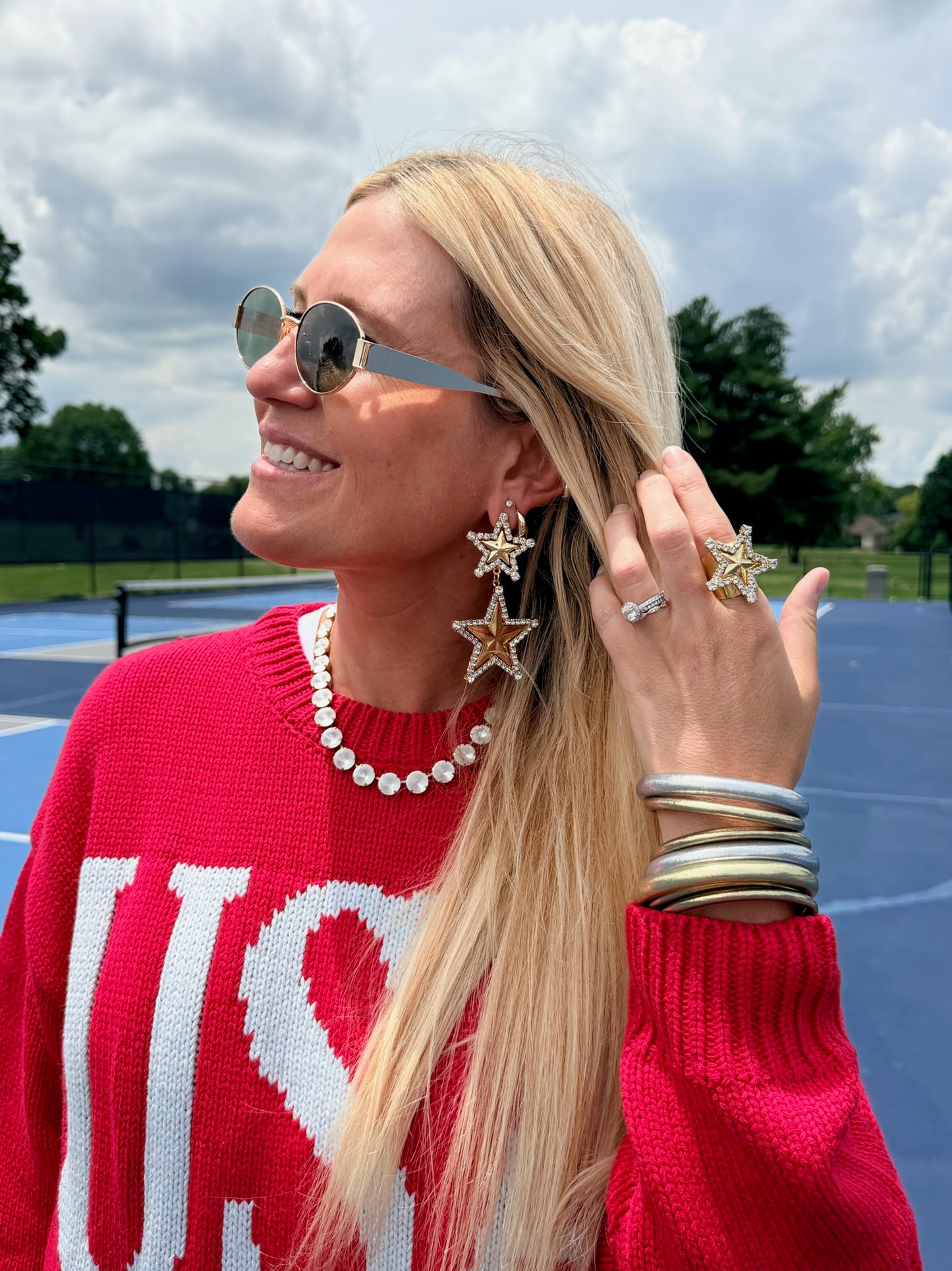 Tova Statement Star Earrings