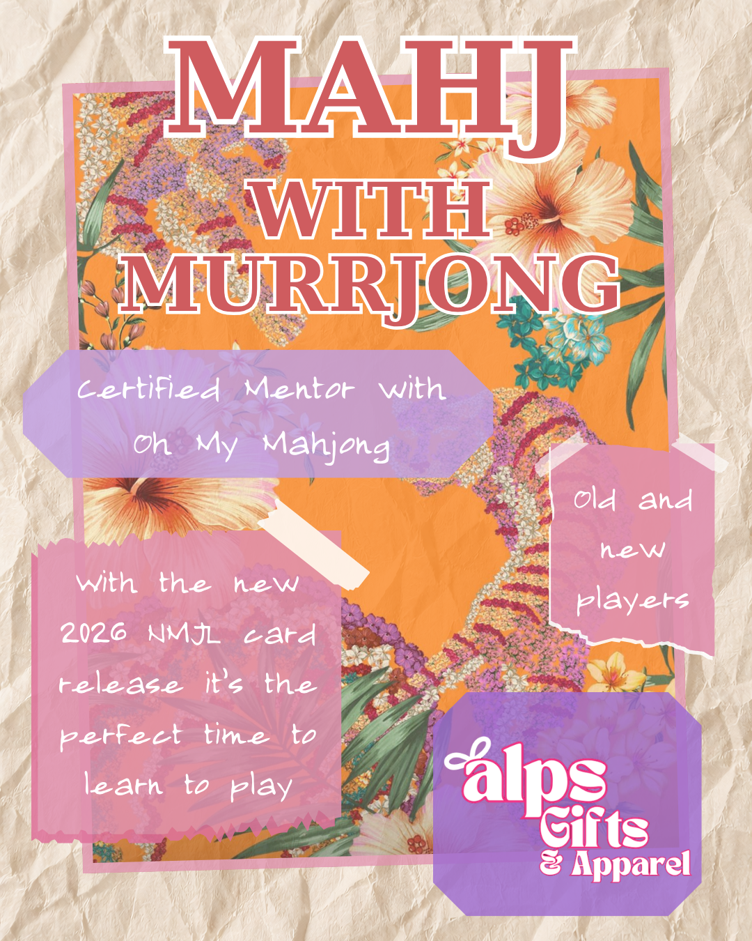 Mahjong Class on April 15!