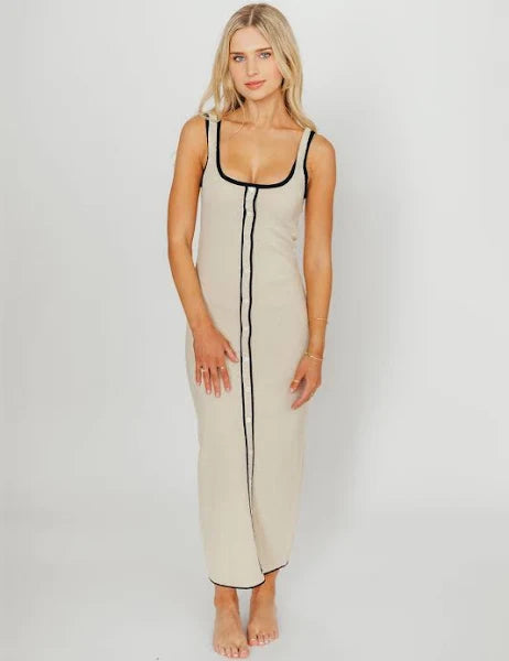 Cream Midi Dress