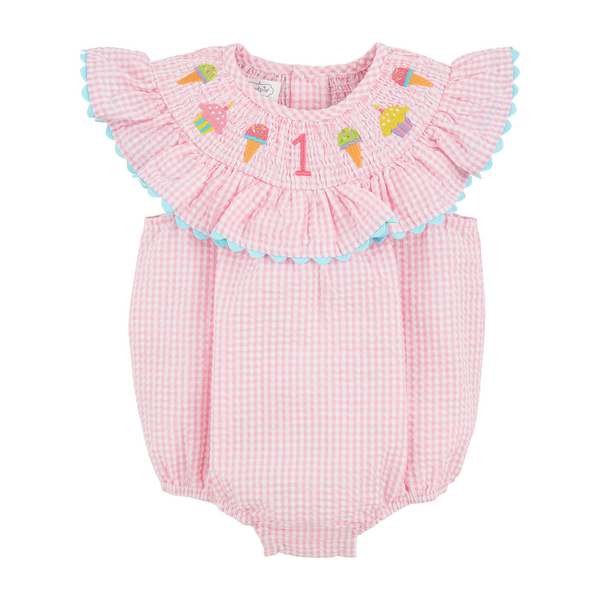 1st Birthday Smocked Dress