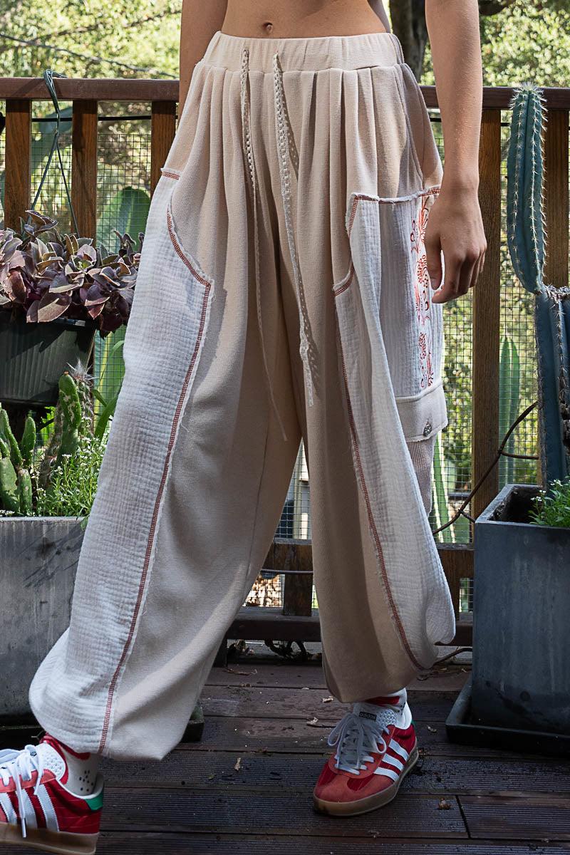 Pale Pink Boho Pant