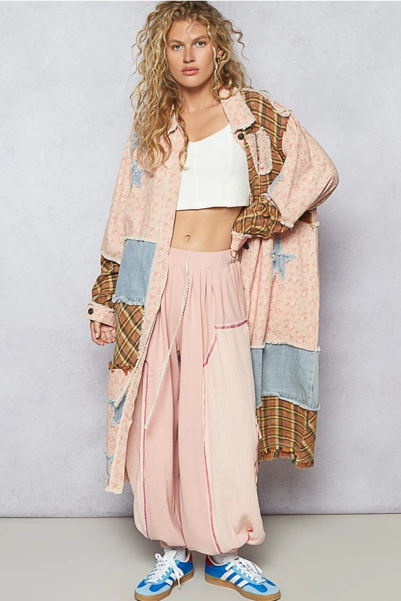 Pale Pink Boho Pant