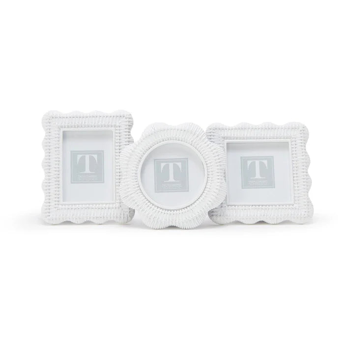 Twos Company Rattan Picture Frames