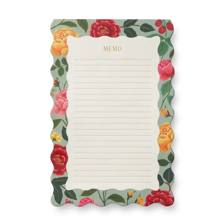 Rifle Paper Co Roses Memo Notepad