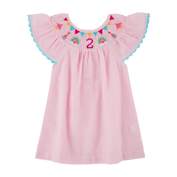 Smocked 2nd Birthday Dress