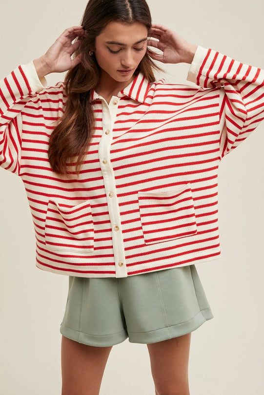 Wishlist Striped Knit Top