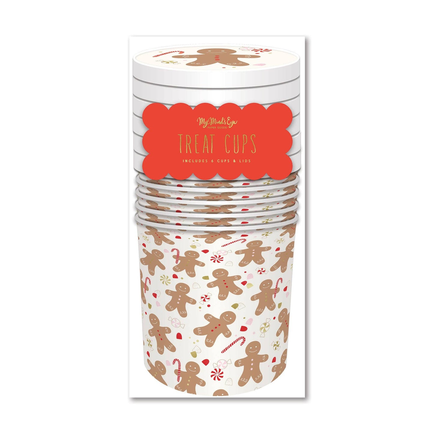 Ginger Candy Treat Cups - Disposable Cup (6 ct)