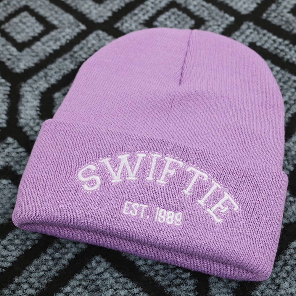 Swiftie Embroidered knitted beanie