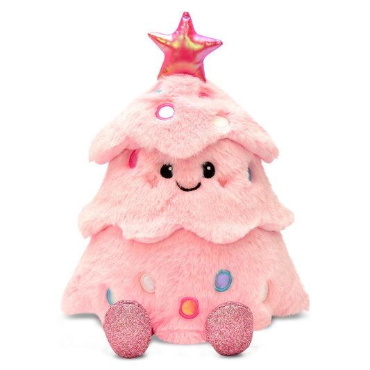 Iscream Glitter Pink Christmas Tree Plush