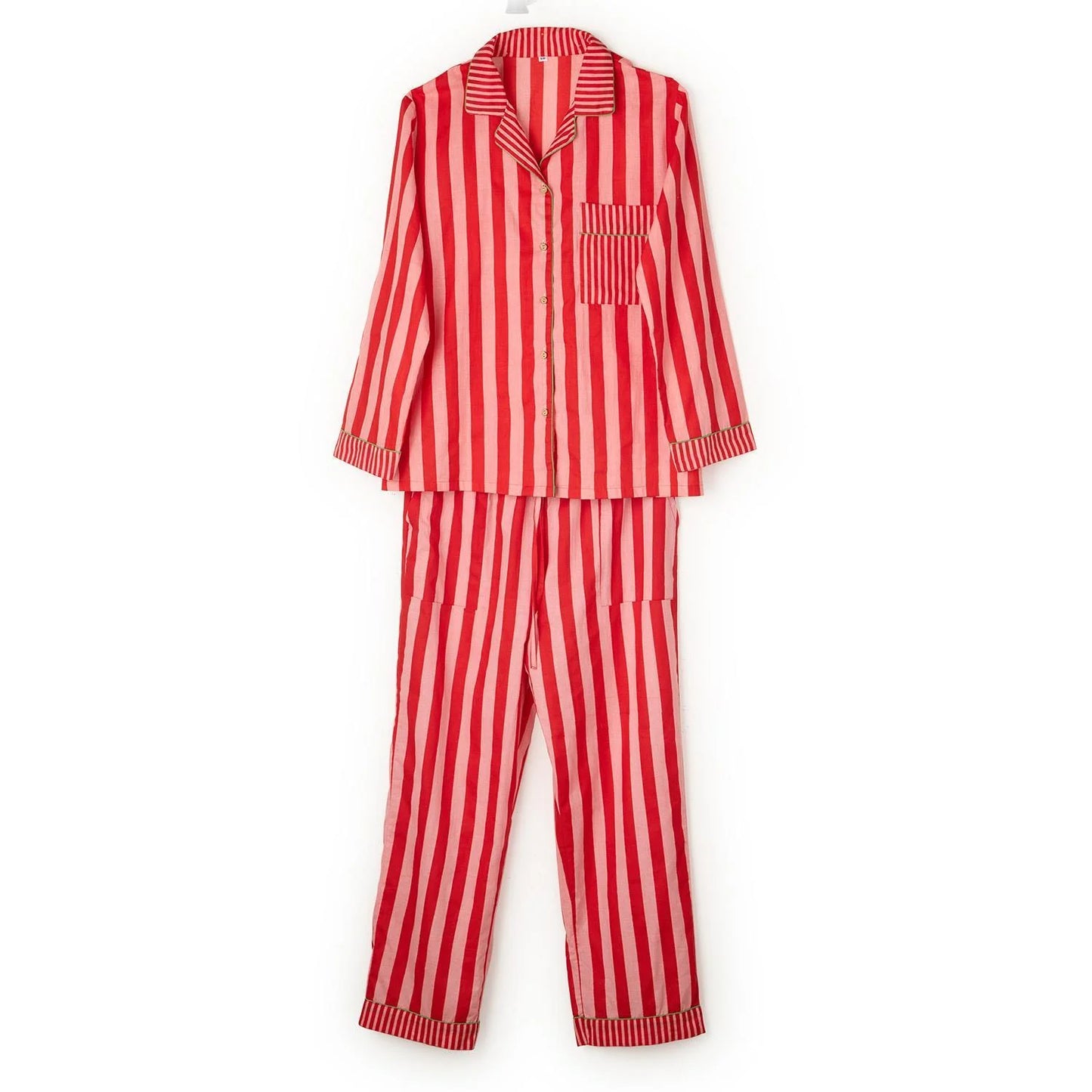 Holiday Red Stripe Pajama Set