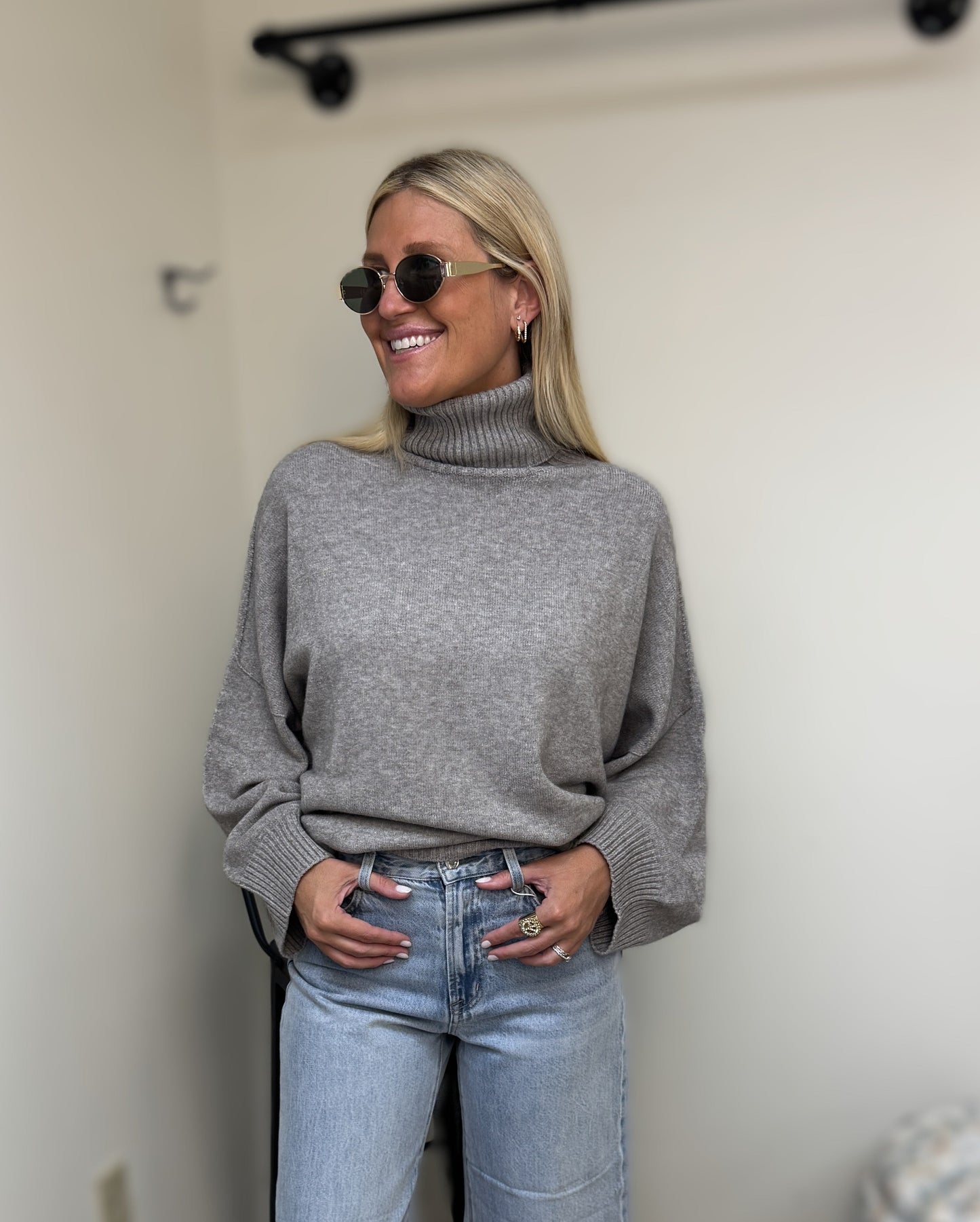 Milio Milano Mochaccino Ribbed Turtle Neck