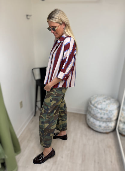 Risen Slouchy Barrel Camo Print Pants