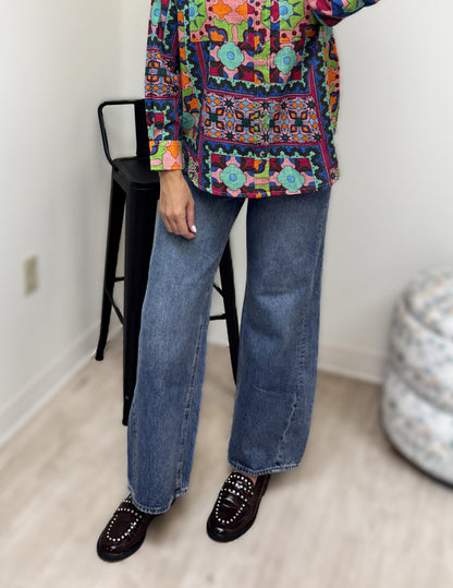 Ivy Jane Patch Print Camp Shirt