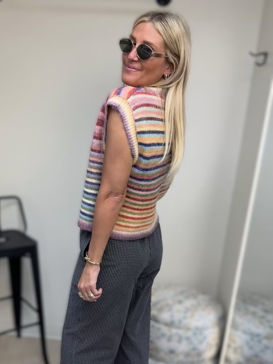 Wishlist Apparel Purple Sky Multi Sweater Vest