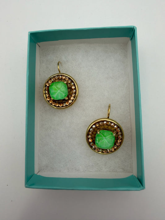 Mustard Seed Classic Green Gem Earrings