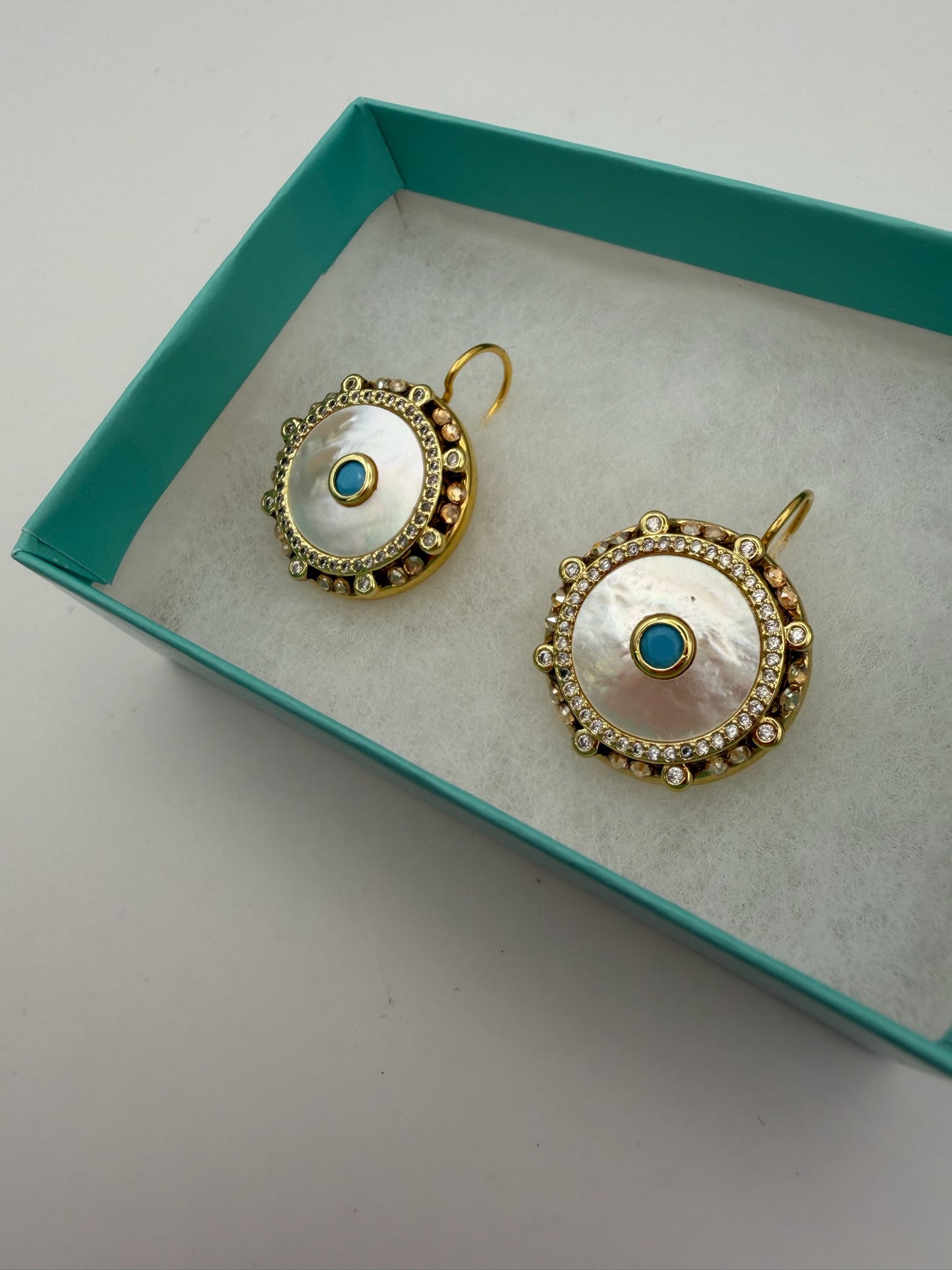 Mustard Seed Classic Small Turquoise Detail Earring