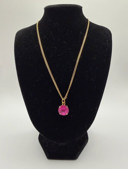 Tova Matte Pink Talia Necklace