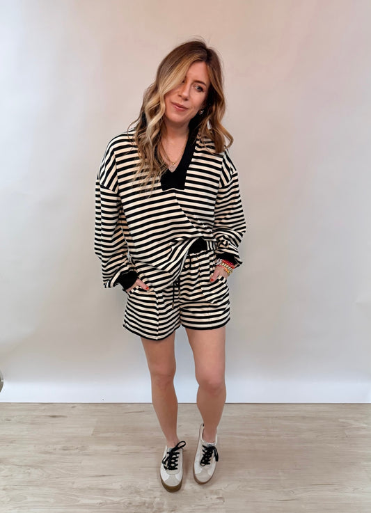 Striped Short Set