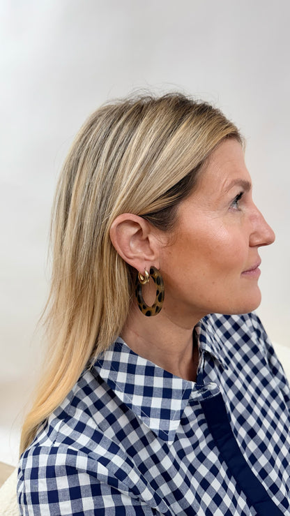 Horn Hoops in Leopard