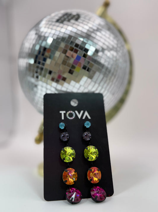 Tova Rainey Earring Smutt Rainbow