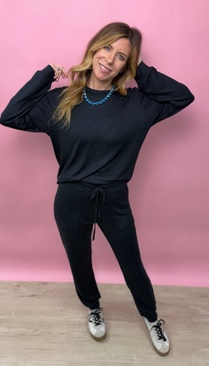 Dream Jersey Crew Neck Lounge Set