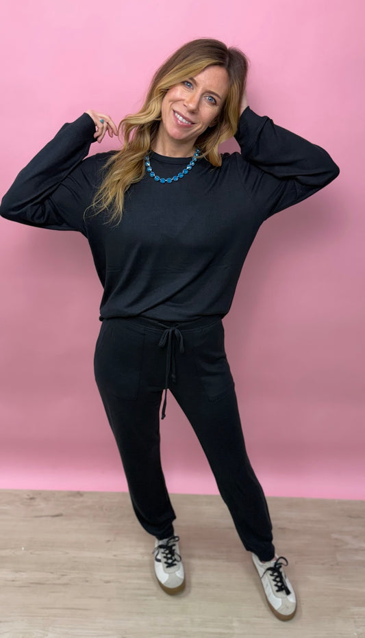 Dream Jersey Crew Neck Lounge Set