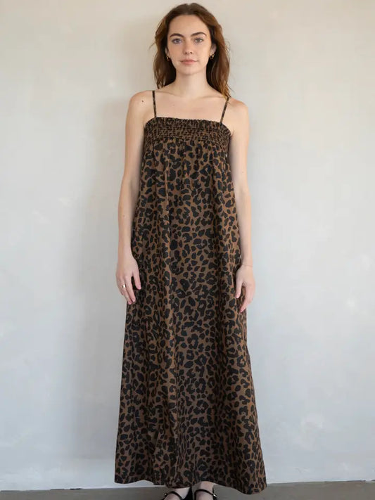Leopard Print Maxi Dress