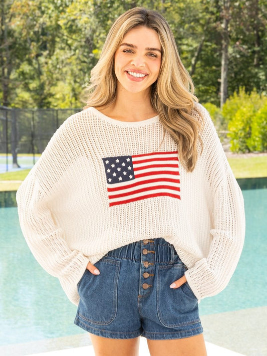 Simply Southern Flag Sweater