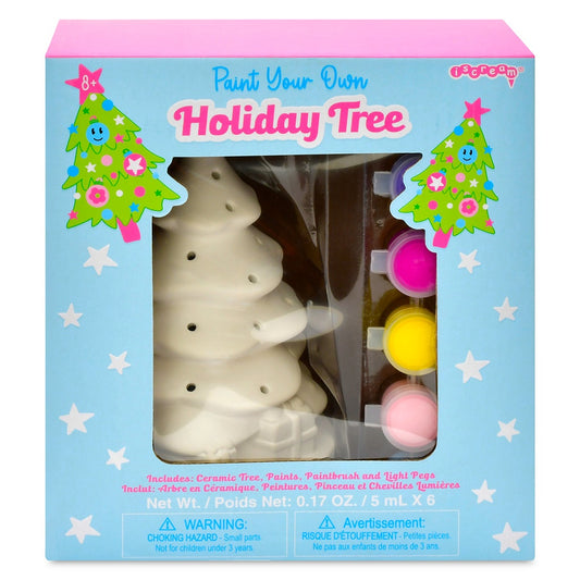 Iscream Paint Your Own Holiday Light Up Tree