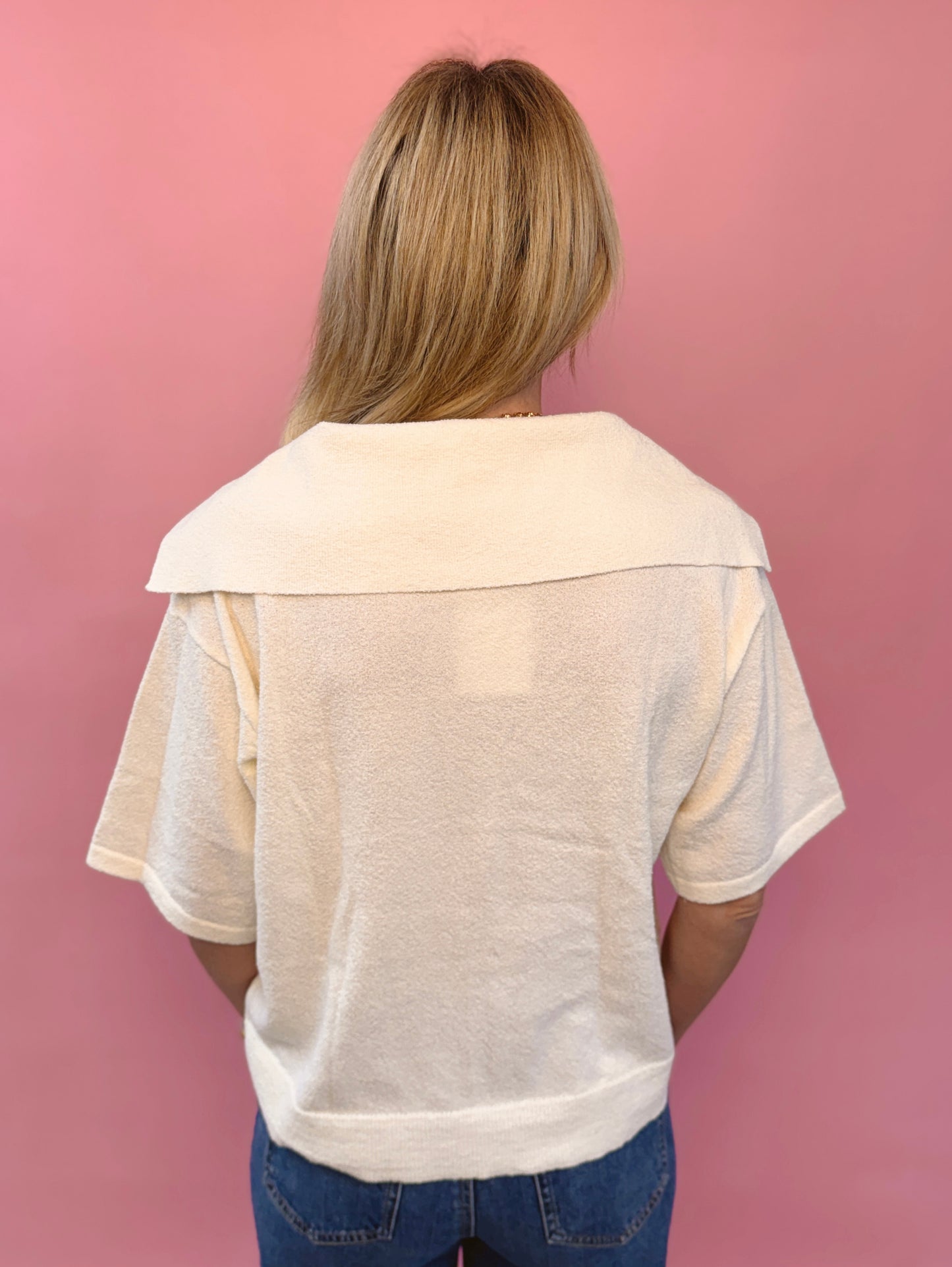 Textured Collared Knit