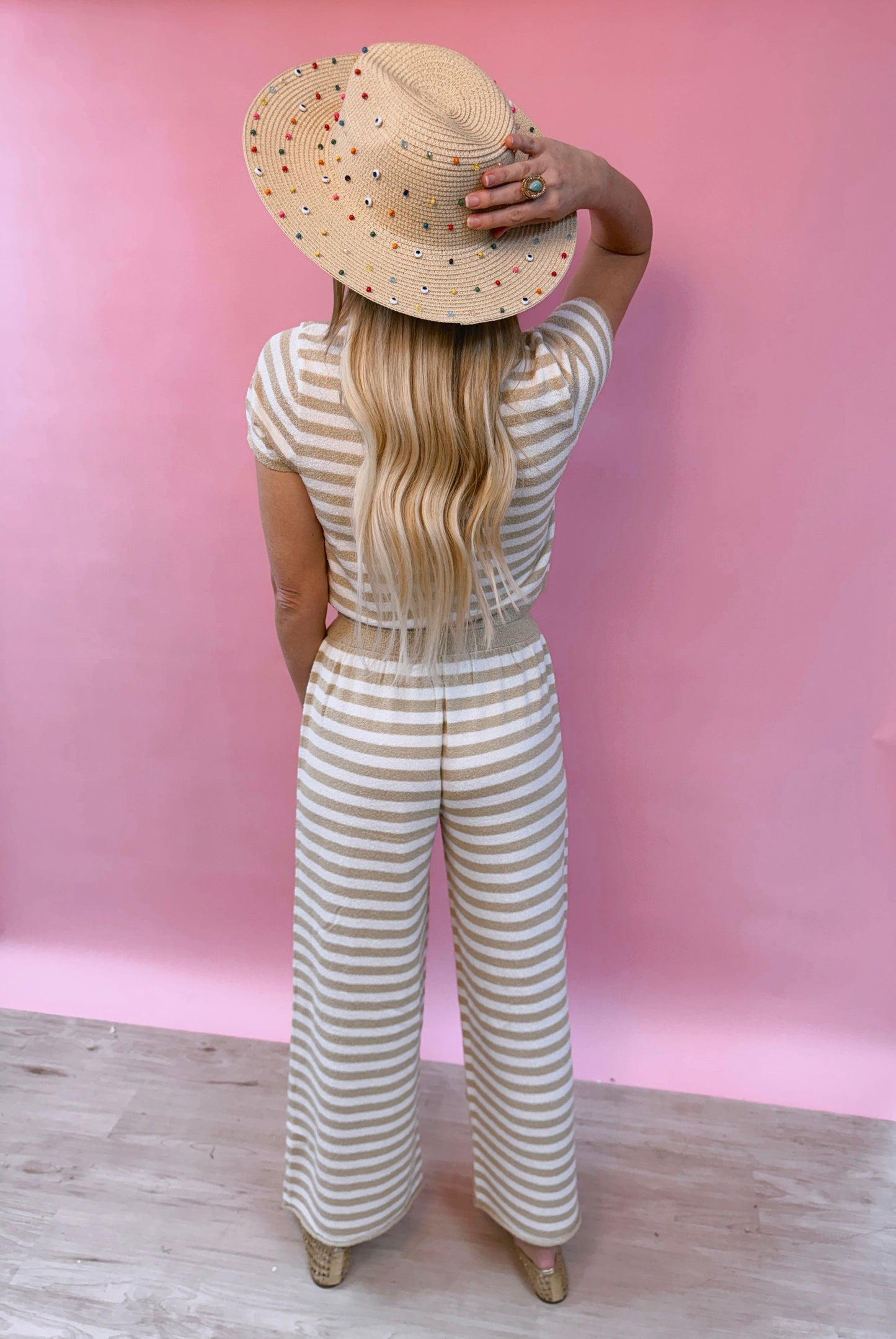 Striped Knit Lounge Set