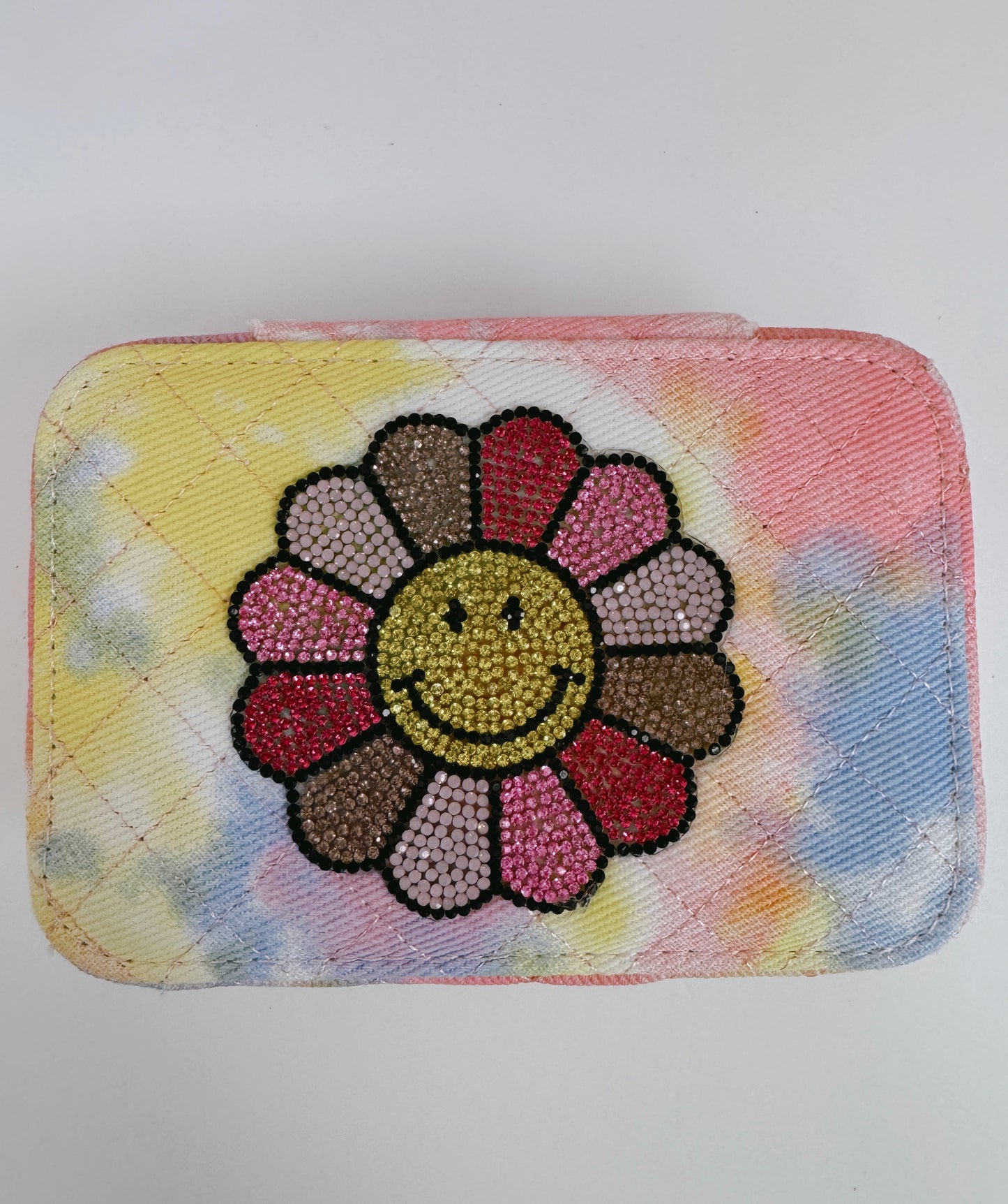 Tie Dye Smiley Patch Jewelry Box