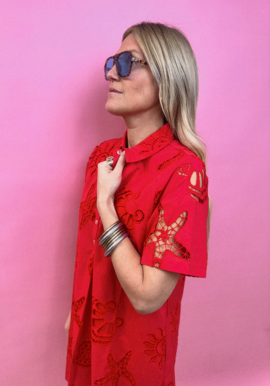 Tomato Red Vacation Dress