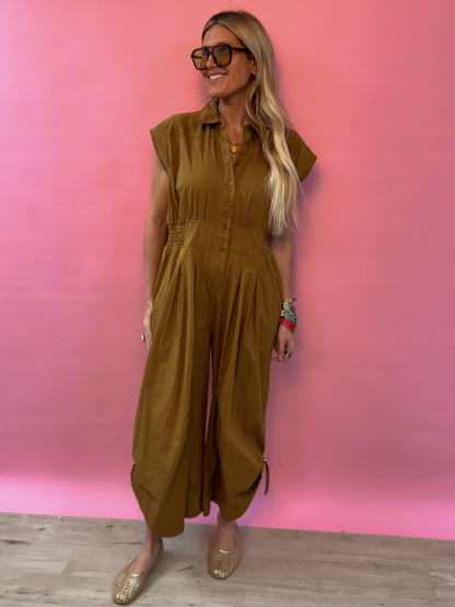 Wide Leg Utility Romper