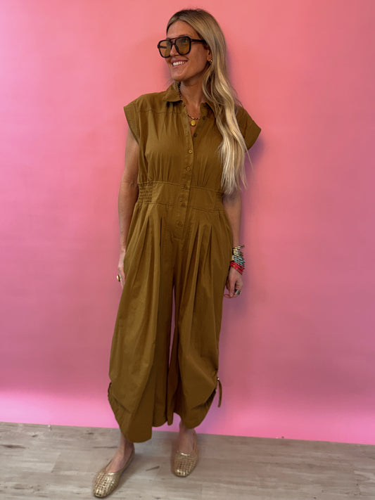 Wide Leg Utility Romper