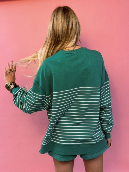 Modern Weekender Striped La Palma Shorts Set