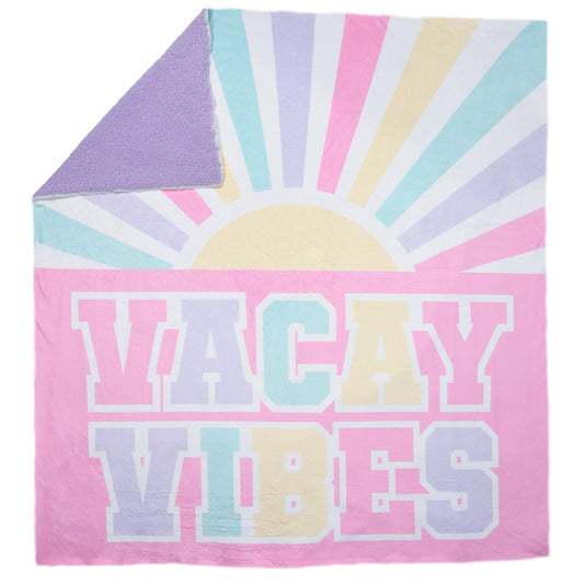 Iscream Vacay Vibes Sherpa Blanket