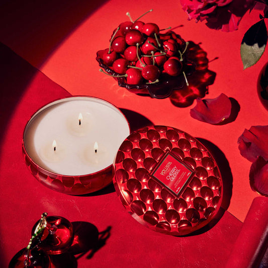 Voluspa Cherry Gloss Tin Candle