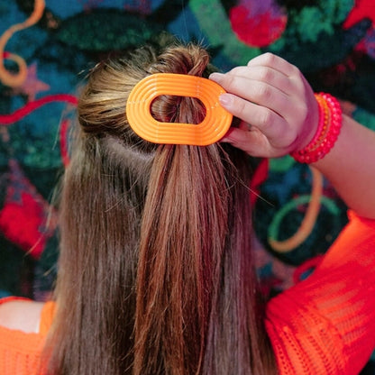Teleties -Medium - Flat Round Hair Clip