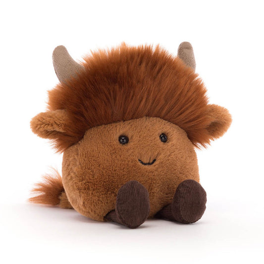 Jellycat Amuseabean Highland Cow Mini