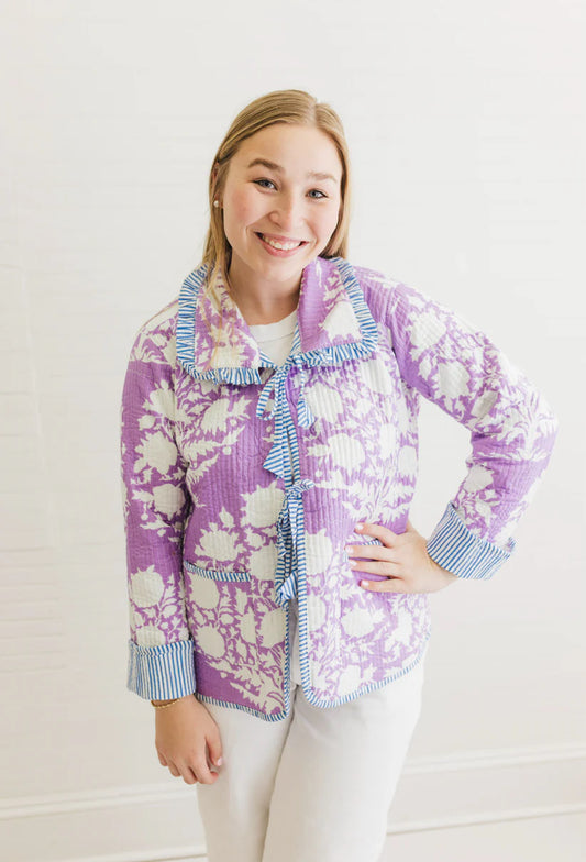 Lilac Ruffle Jacket