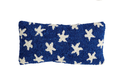 Mudpie Stars Hooked Wool Pillow